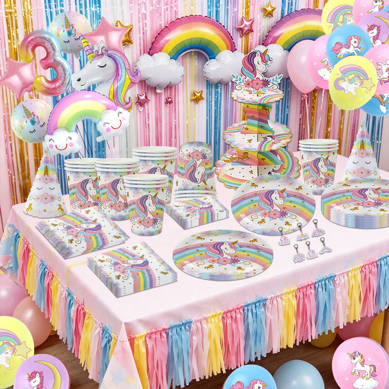 Table Cloth Disposable - Набор для украшения дня рождения в