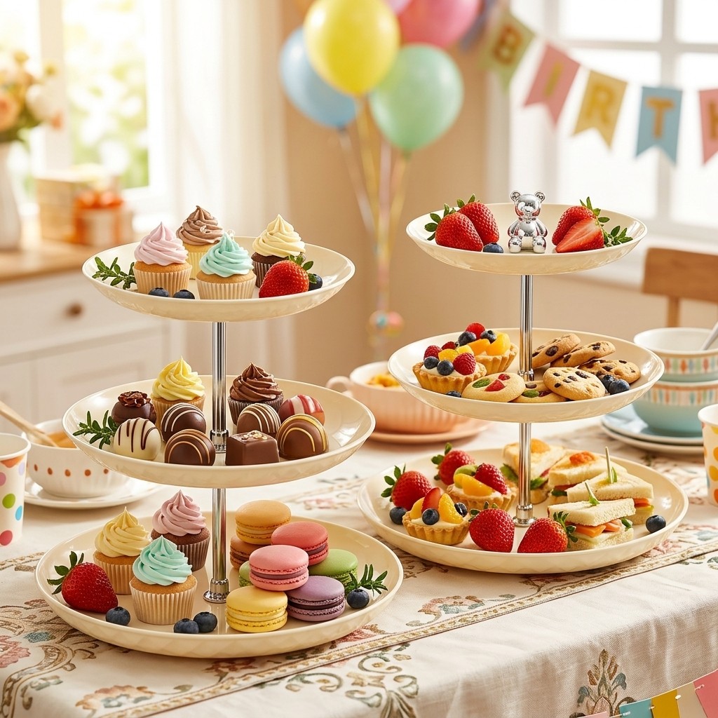 Двух- или трехъярусная пластик – обзор и цена Cupcake Stand Tier