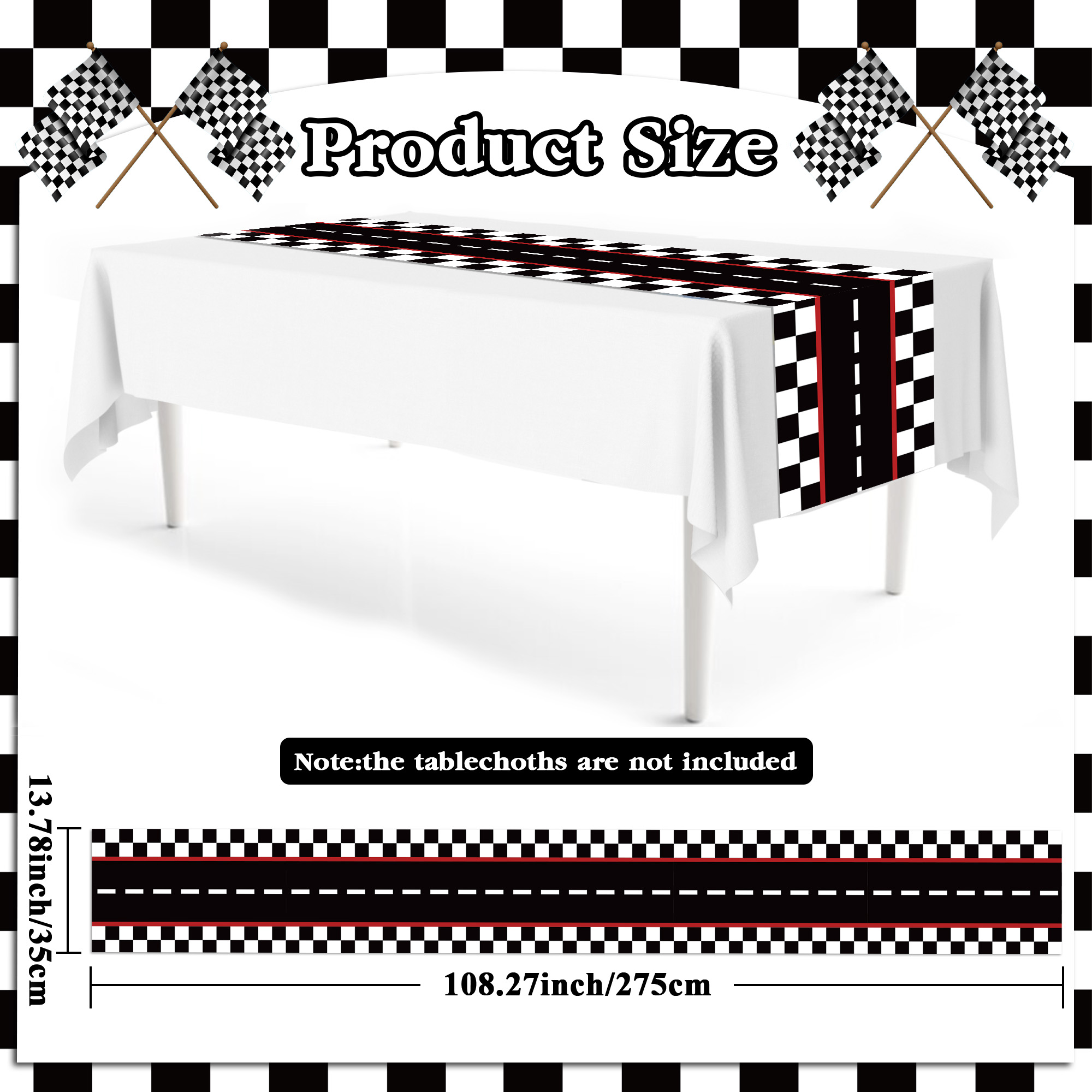1/3/6 шт. гоночные пончики с и – обзор и цена Table Cloth Disposable