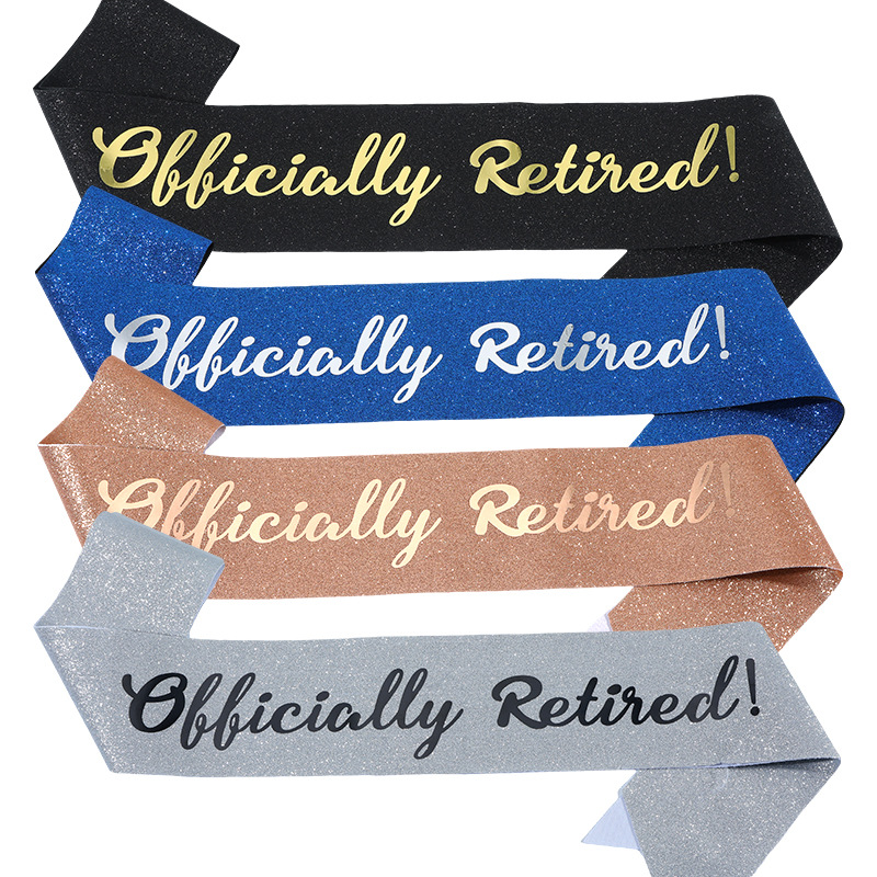 Официально пояс на пенсии, бле – обзор и цена Birthday Sash Glitter