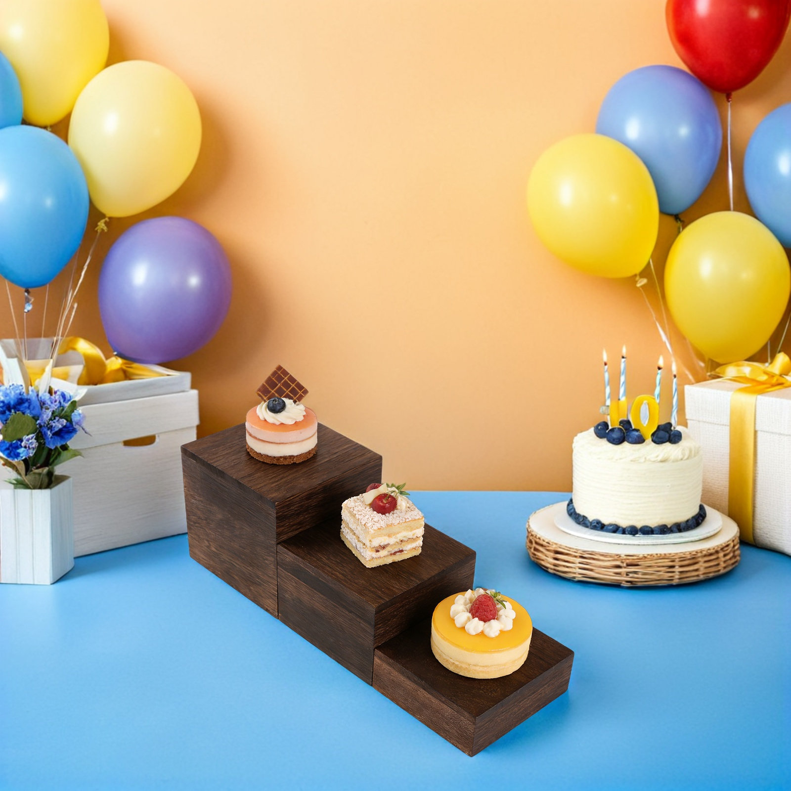 3 шт. деревянные подставки для – обзор и цена Cupcake Stand Tier