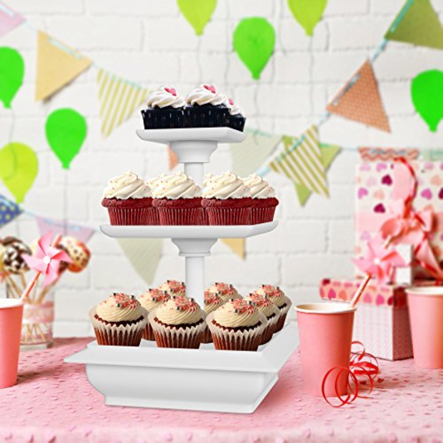 Трехуровневая подставка для ке – обзор и цена Cupcake Stand Tier