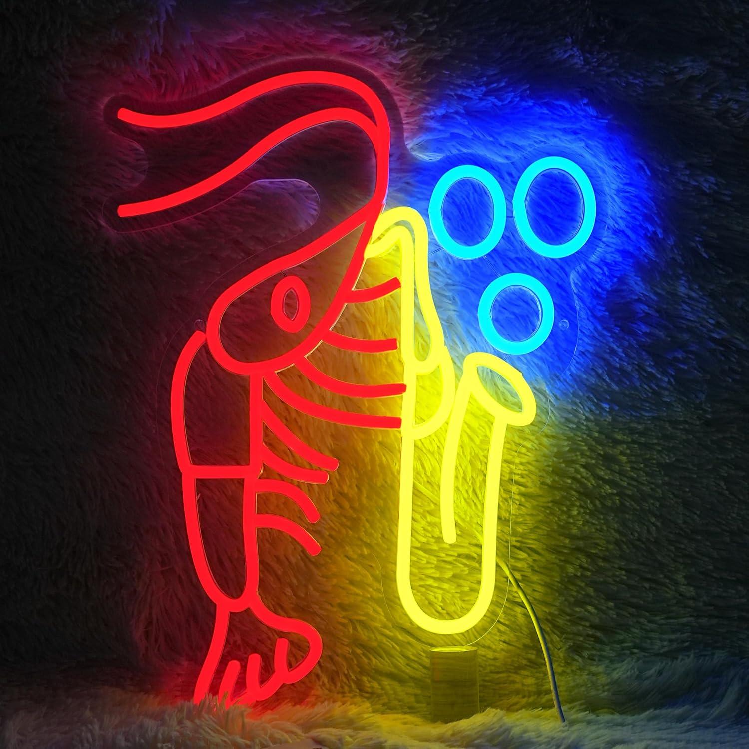 Неоновая вывеска «Лобстер-сакс – обзор и цена Neon Sign Party